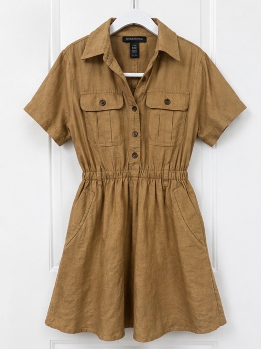 Banana Republic Linen Blend Utility Shirt Dress XXS | Like New Condition